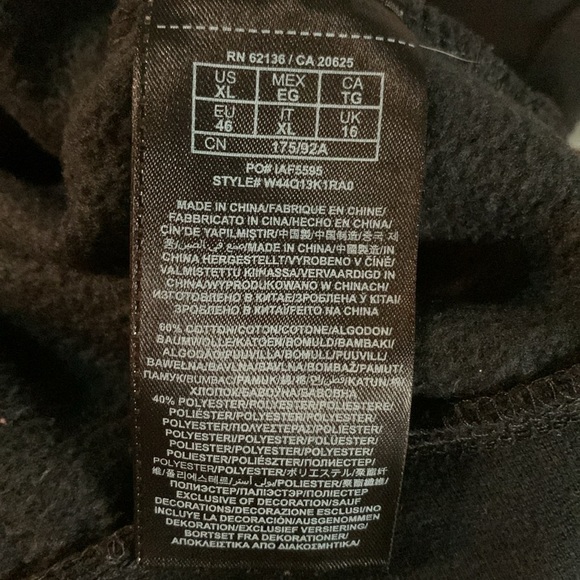 Guess Sweatshirt Round Studs Open Shoulder Banded L/S XL - Picture 9 of 10